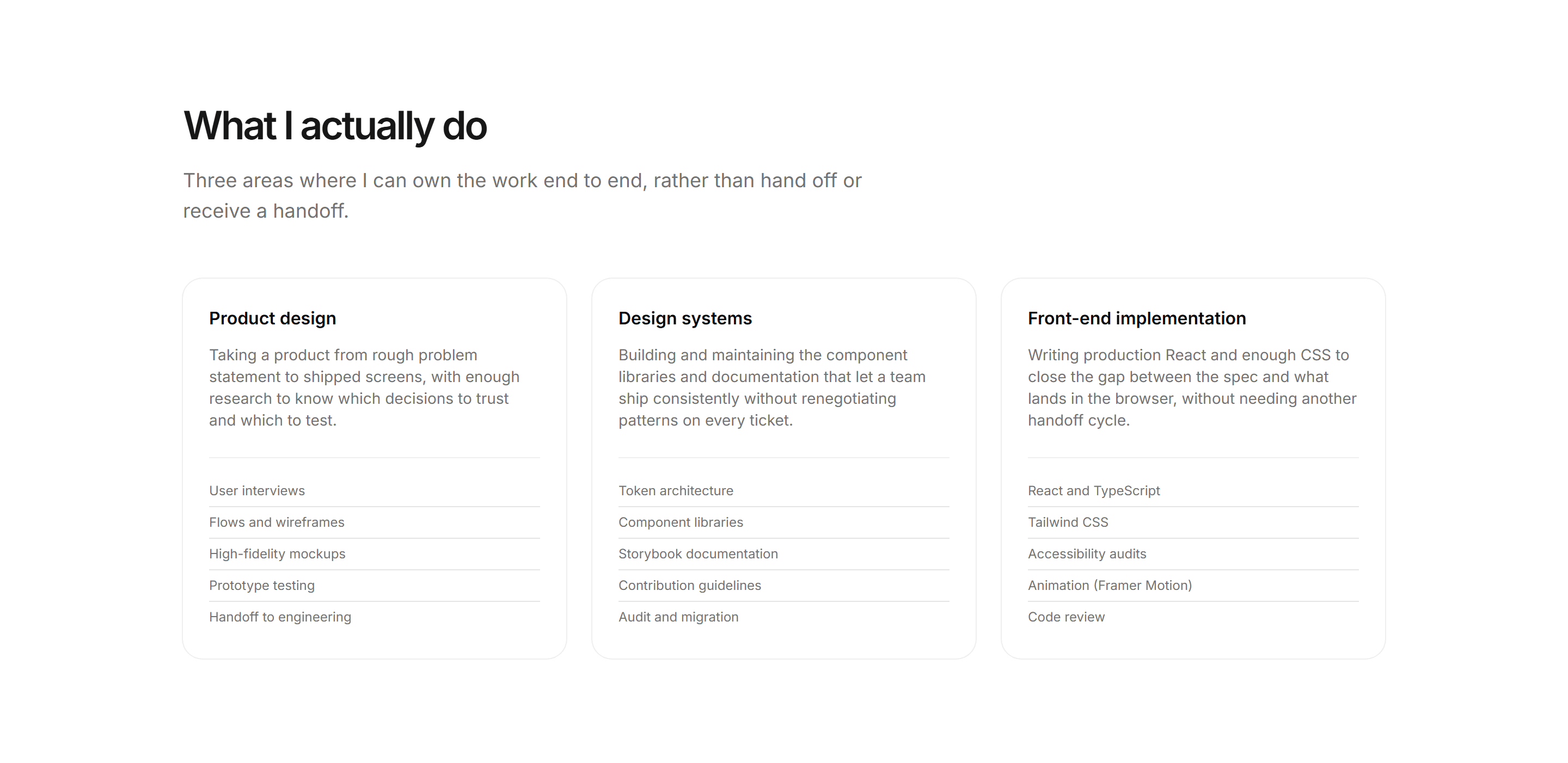 Portfolio Skills and Tool: Capability Cards
