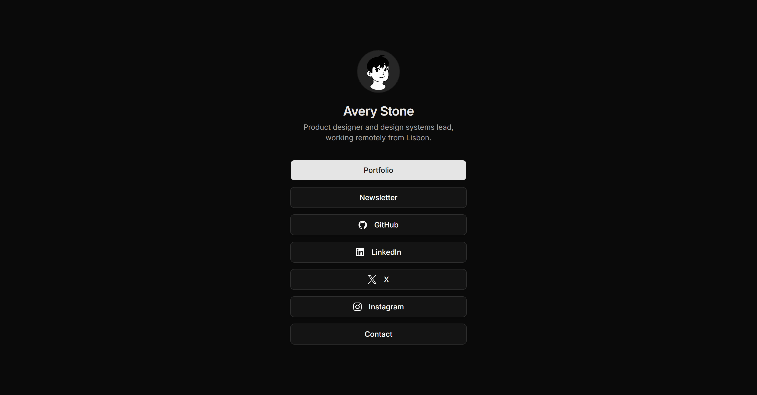 Portfolio Social and Link: Link In Bio