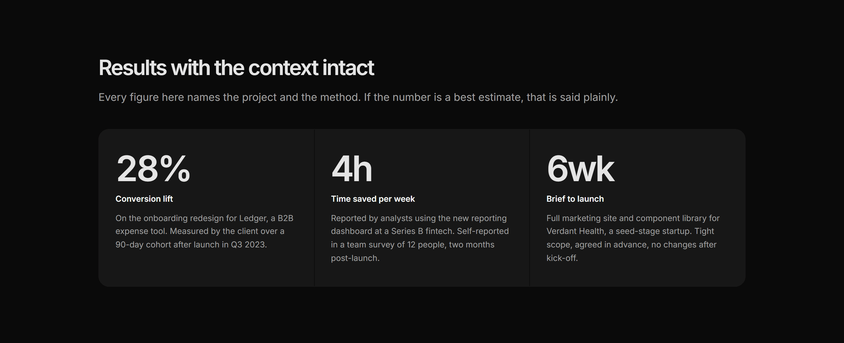 Portfolio Stat: Stats With Context