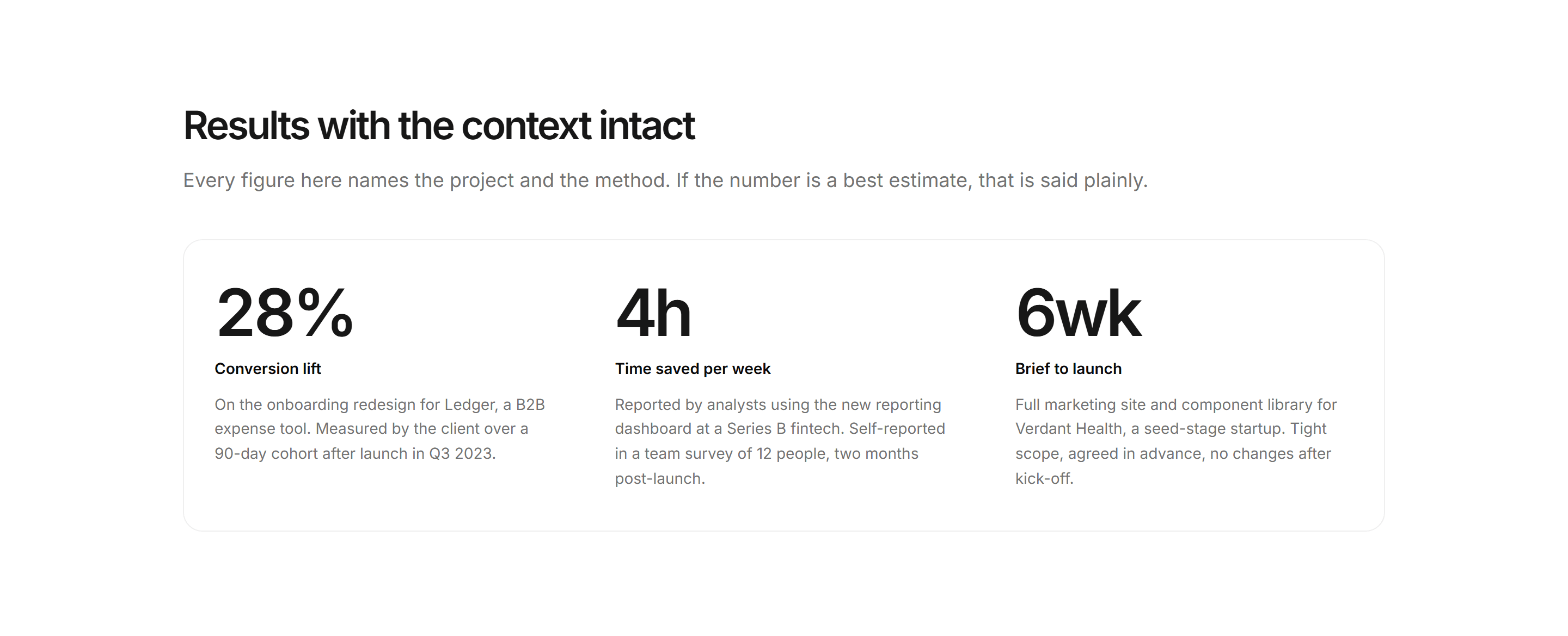 Portfolio Stat: Stats With Context
