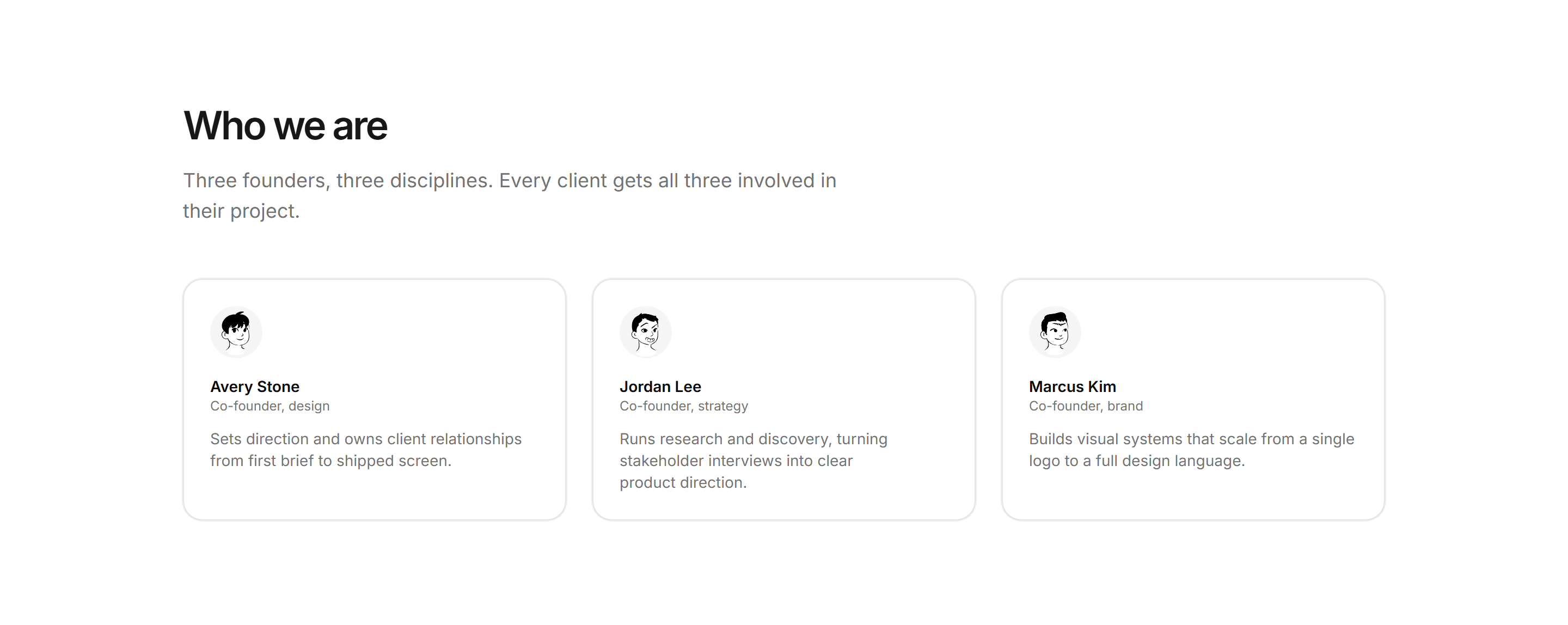 Portfolio Studio and Team: Founders Row