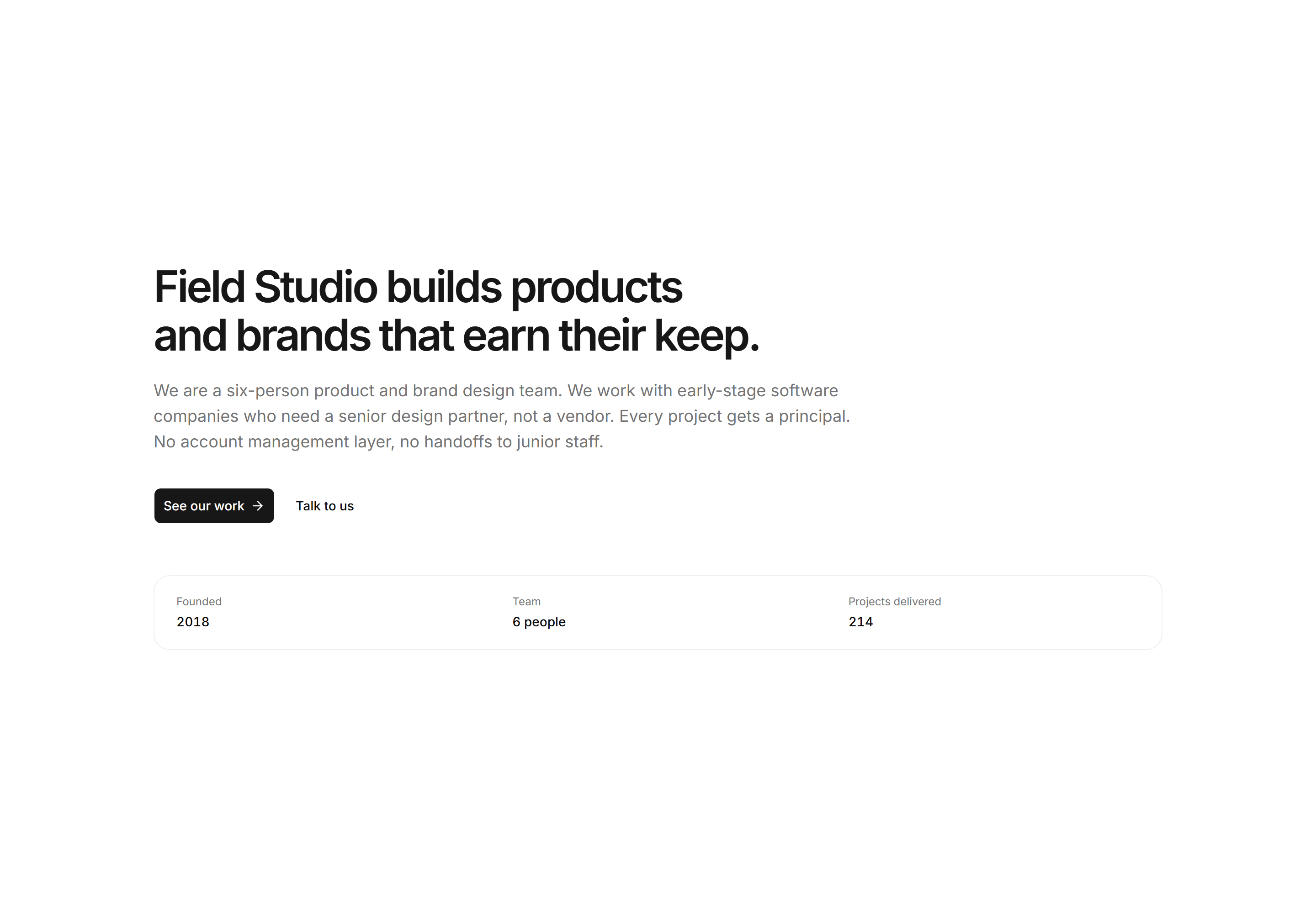 Portfolio Studio and Team: Studio Hero