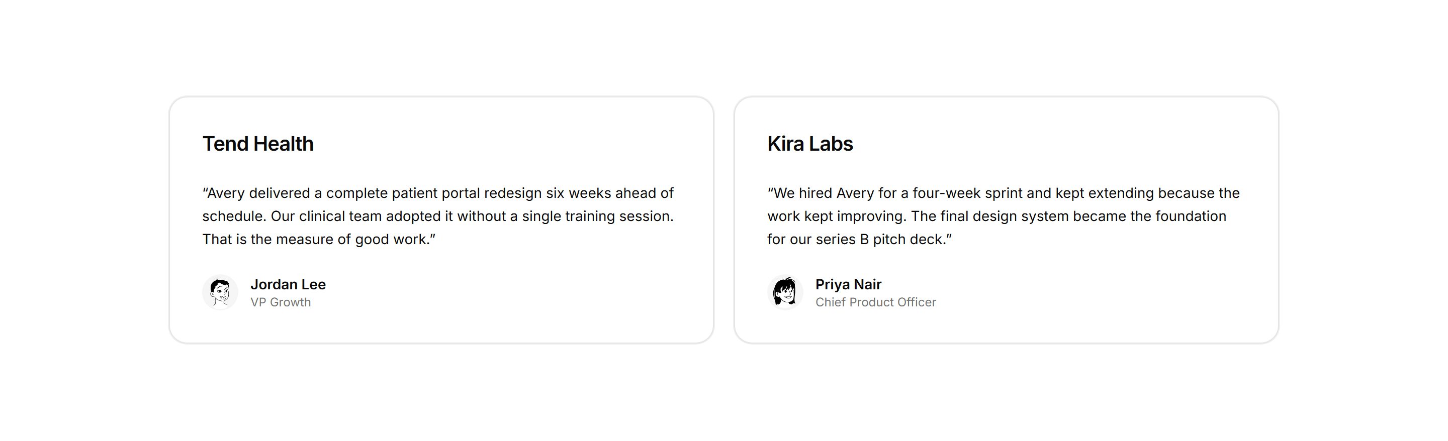 Portfolio Testimonial: Logo And Quote