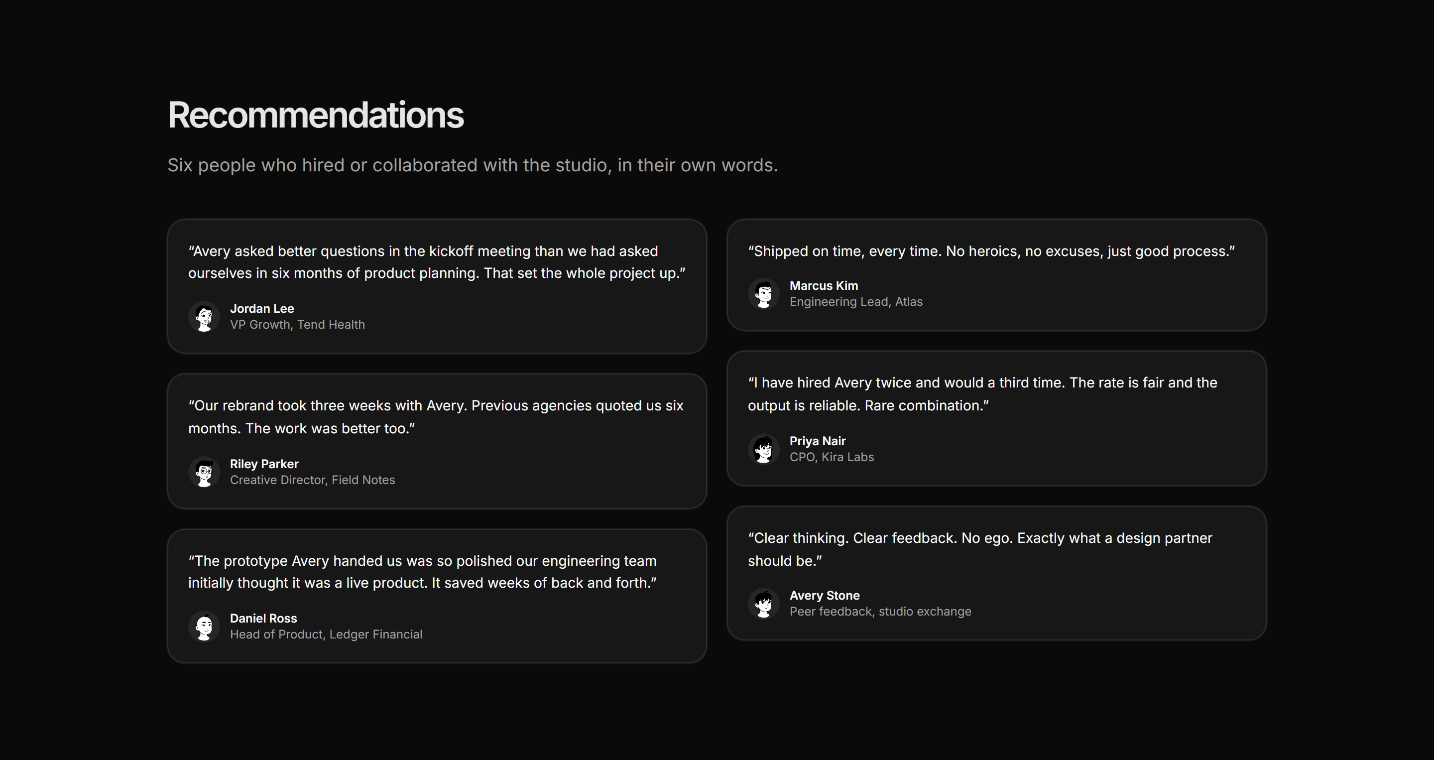 Portfolio Testimonial: Praise Wall