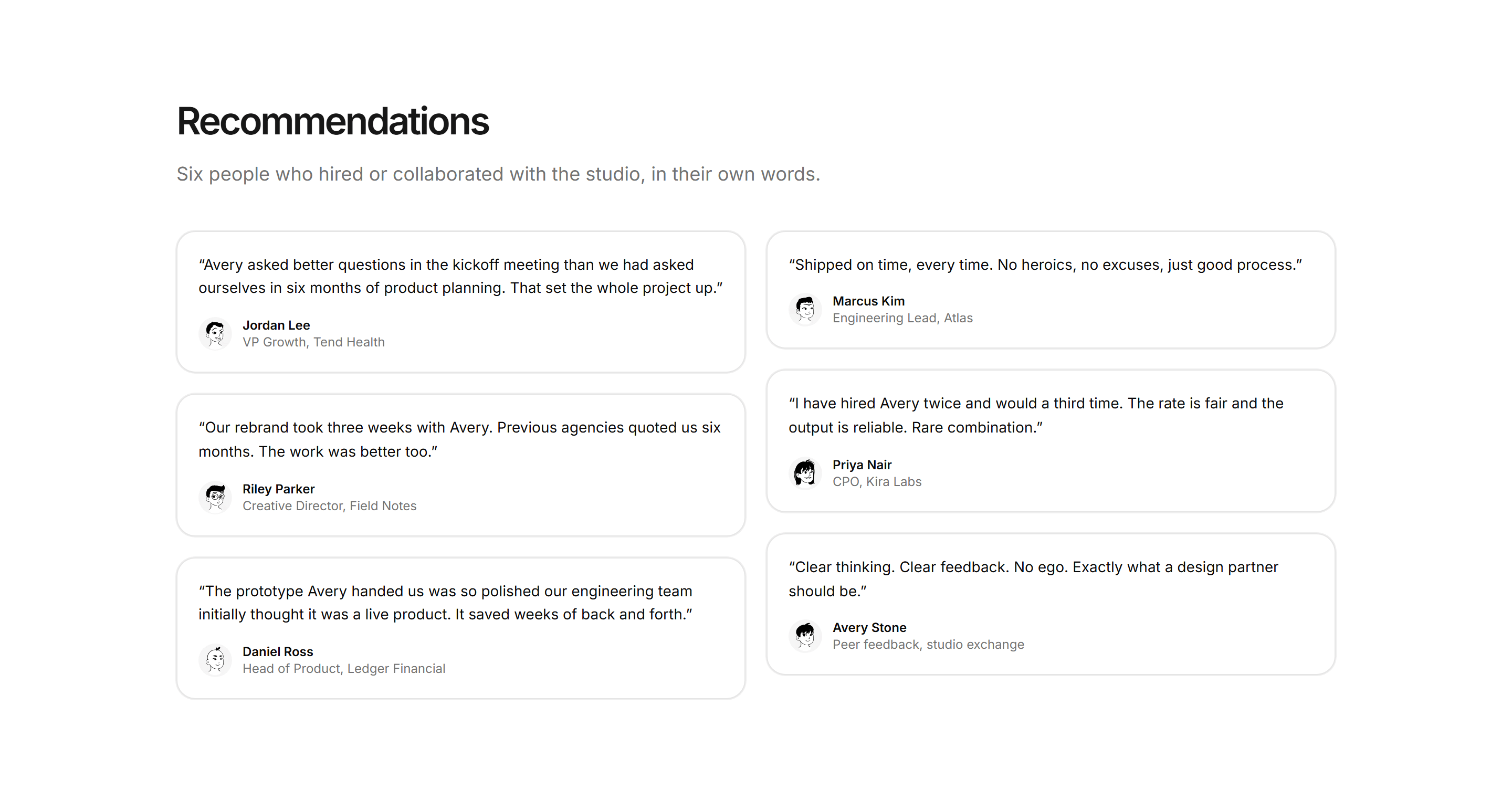 Portfolio Testimonial: Praise Wall
