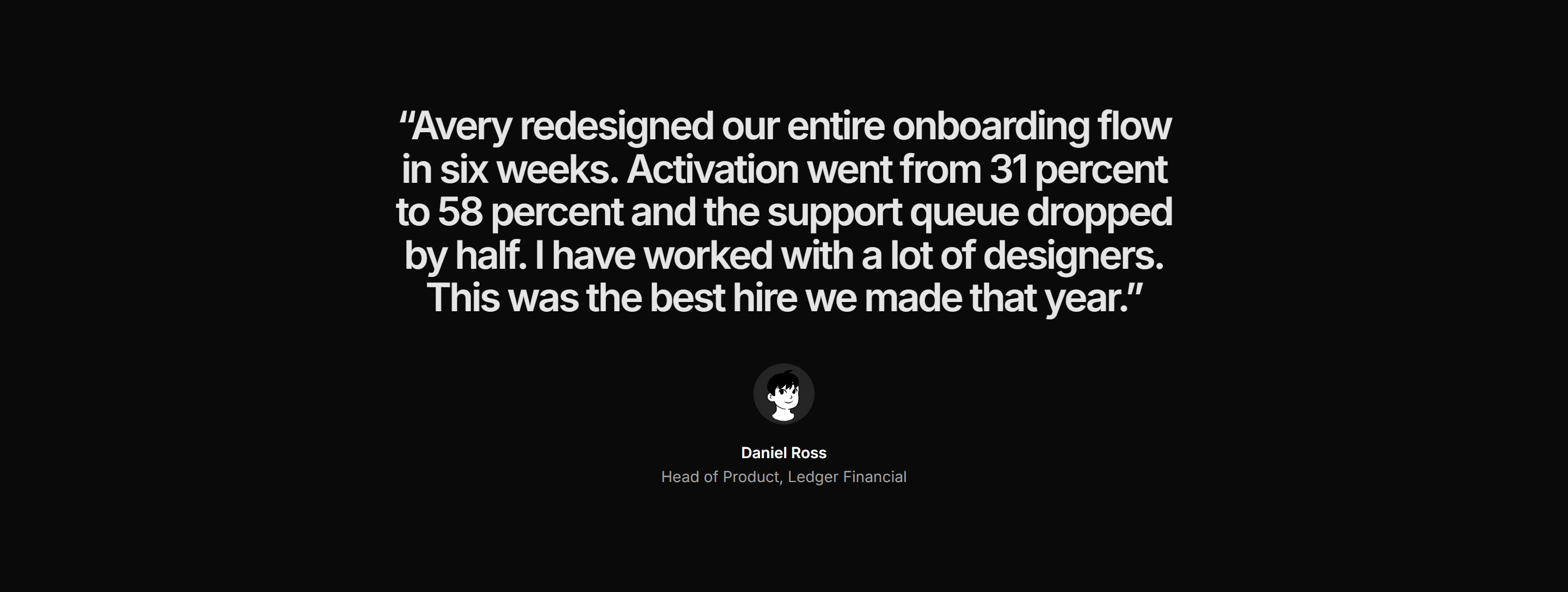 Portfolio Testimonial: Testimonial Quote