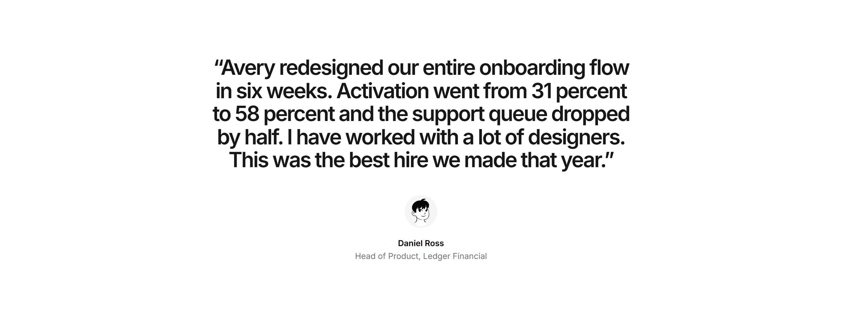 Portfolio Testimonial: Testimonial Quote