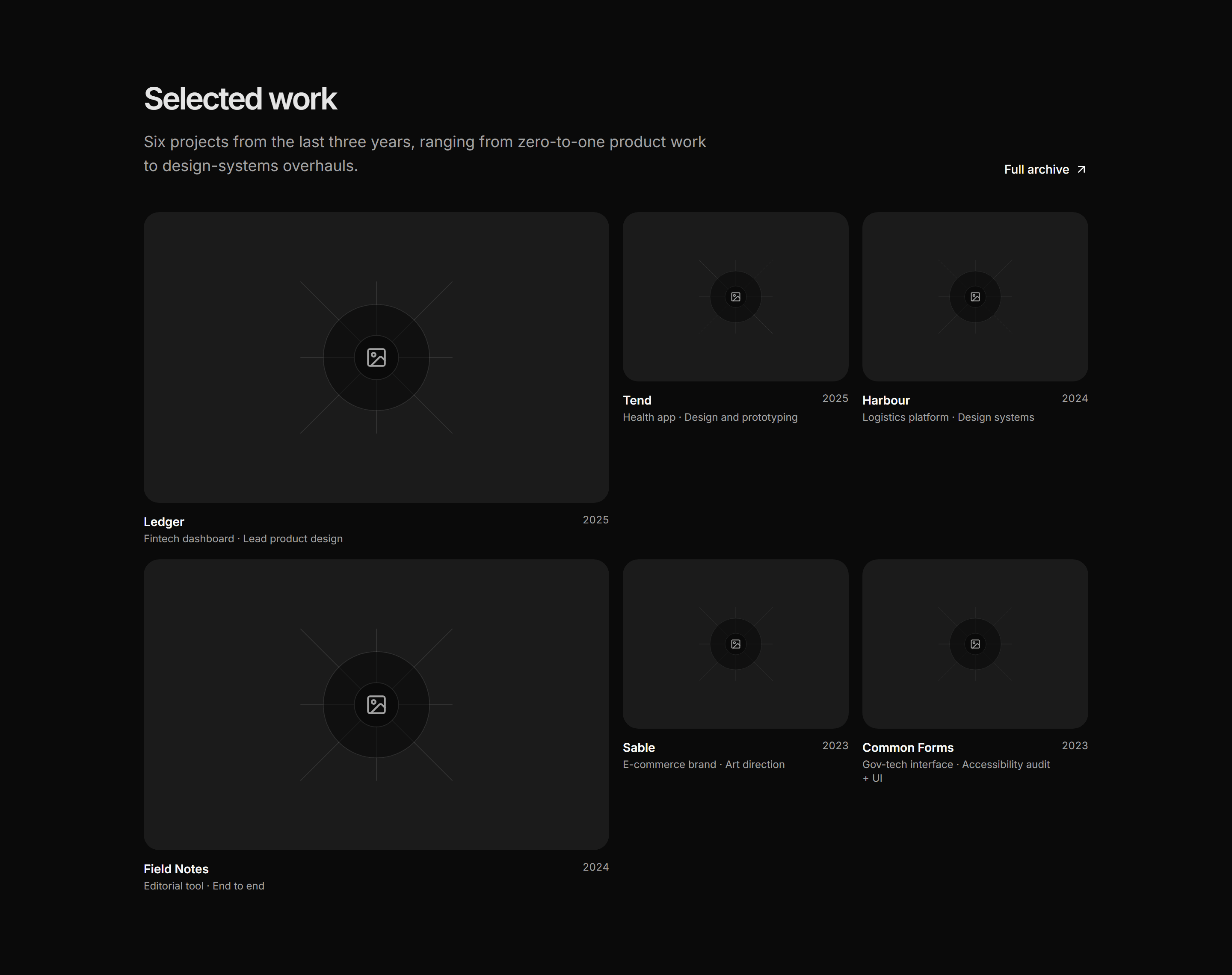 Portfolio Work Grid: Bento Work Grid