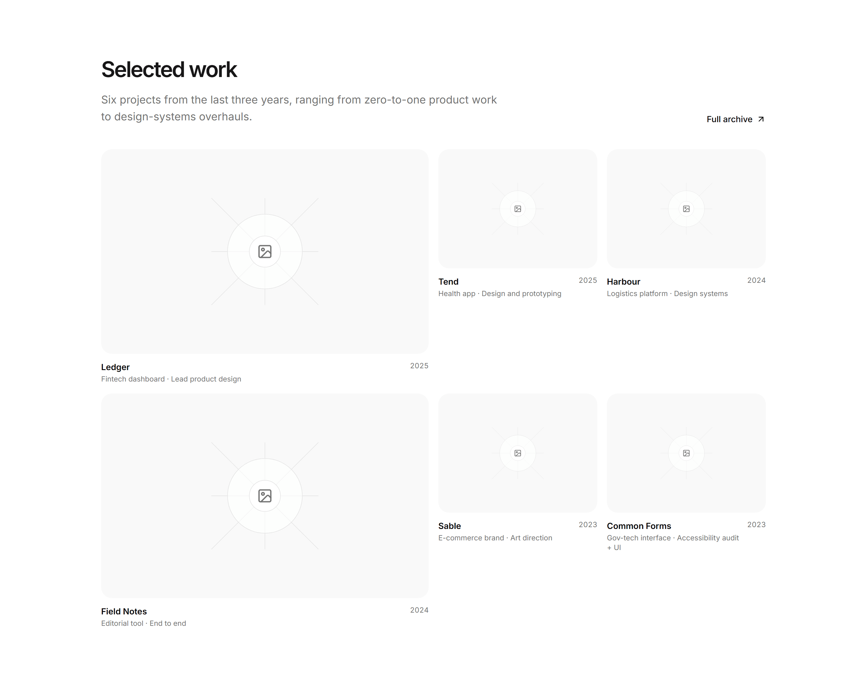 Portfolio Work Grid: Bento Work Grid