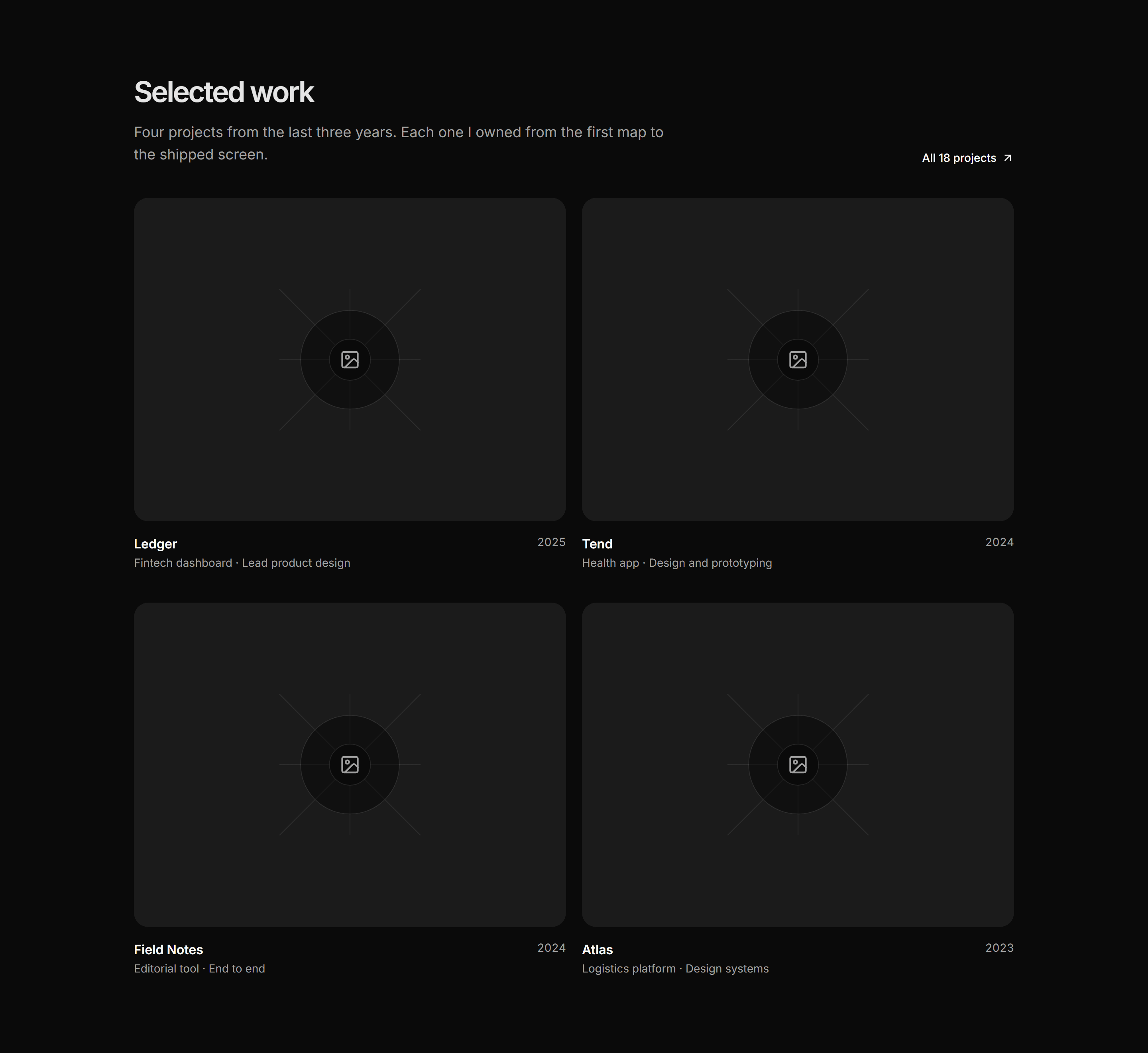Portfolio Work Grid: Featured Work Grid
