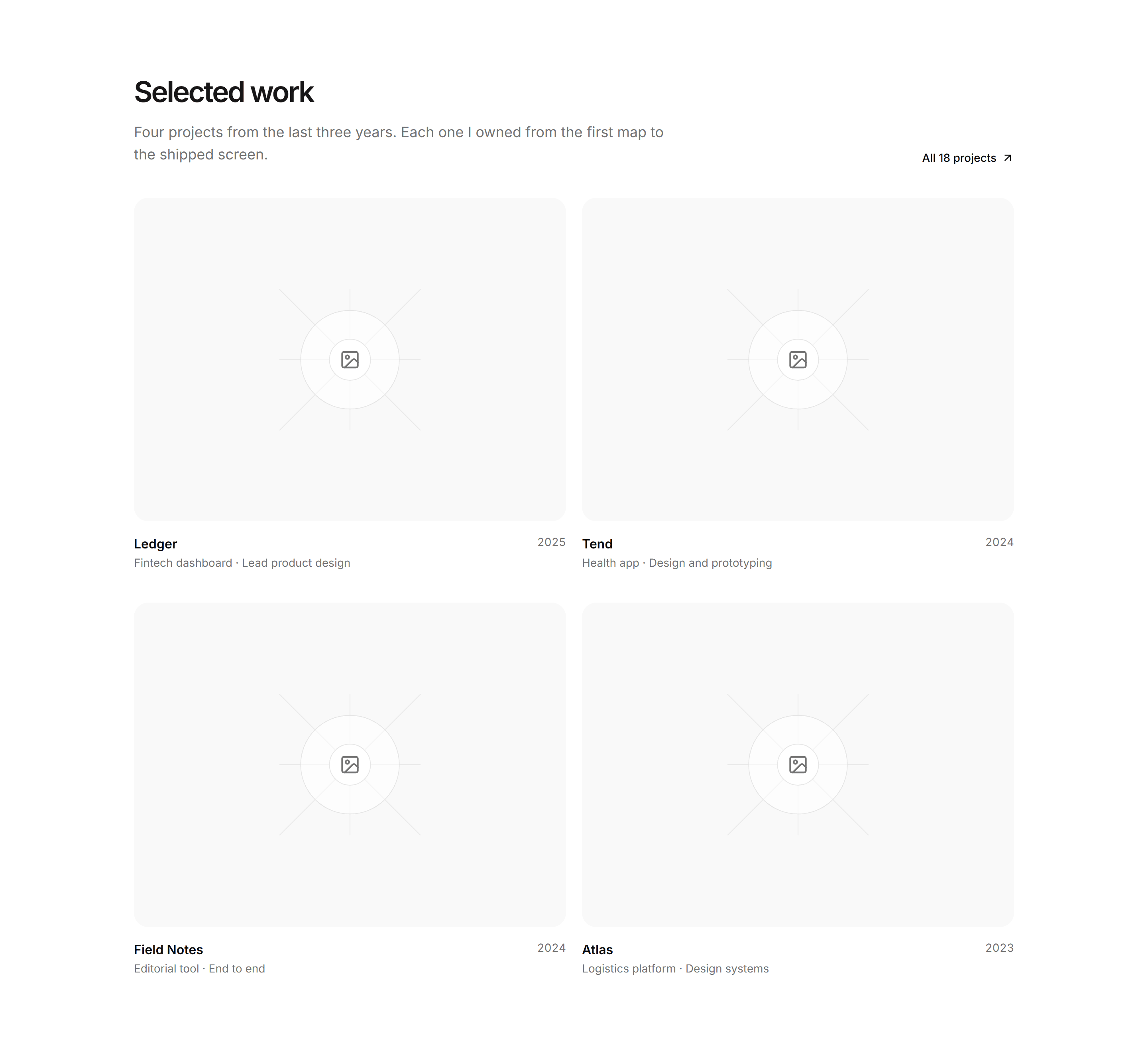 Portfolio Work Grid: Featured Work Grid