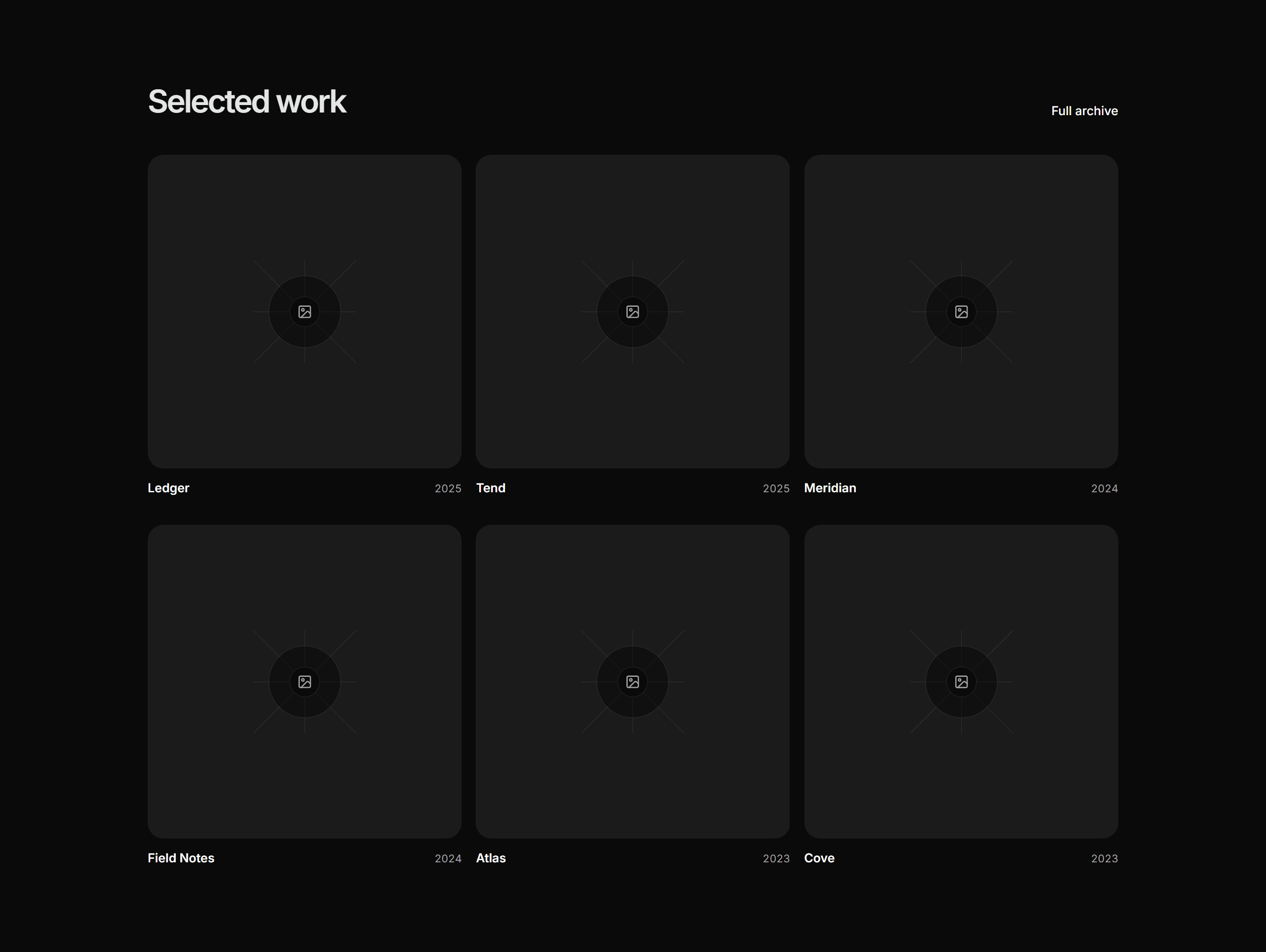 Portfolio Work Grid: Three Column Grid