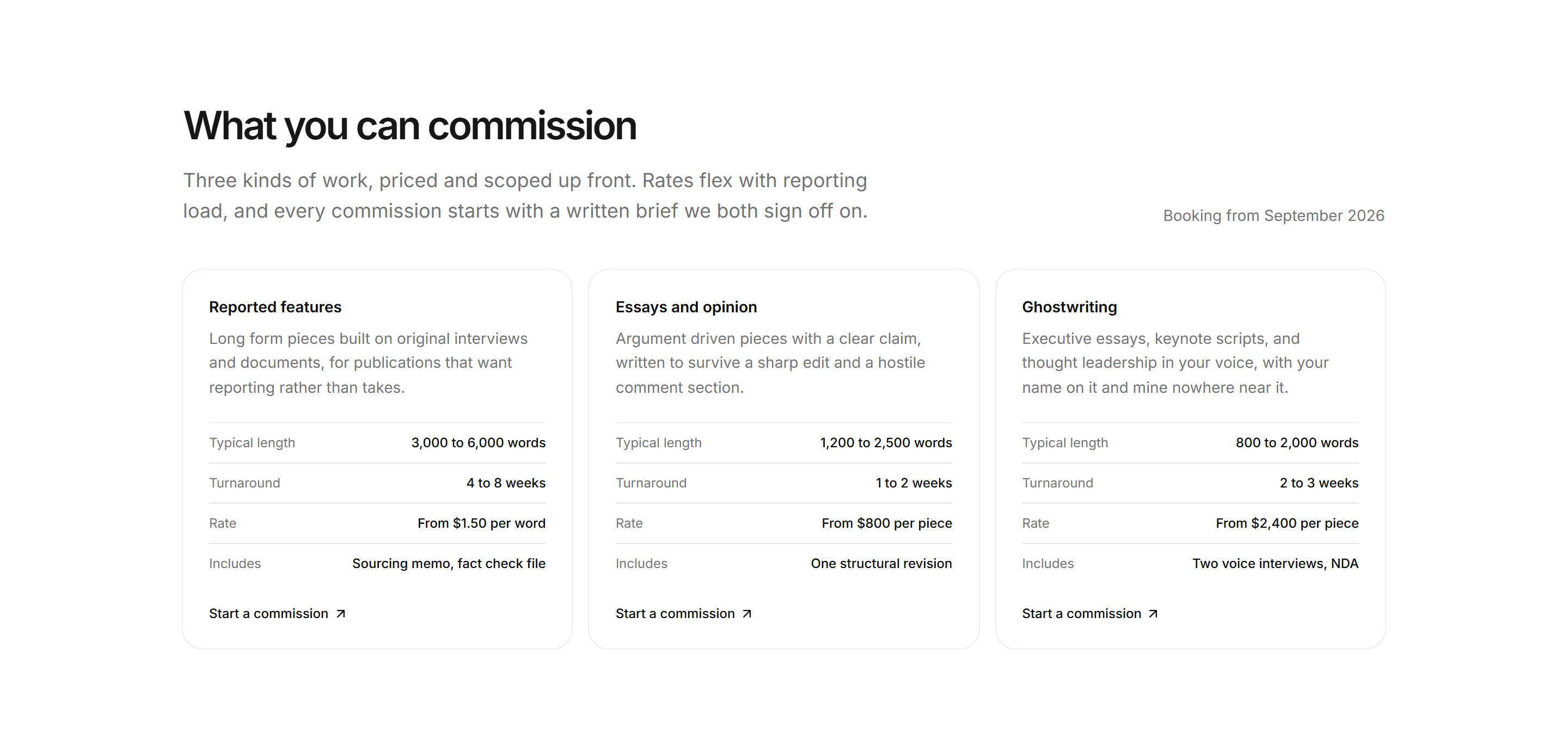Portfolio Writing Portfolio: Writing Services