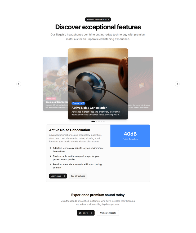 3D Feature Carousel