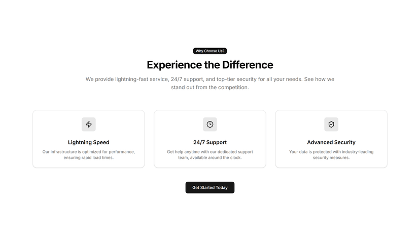 Centered Icon Promo