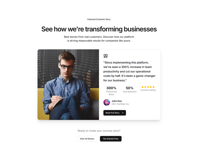 Customer Story Showcase