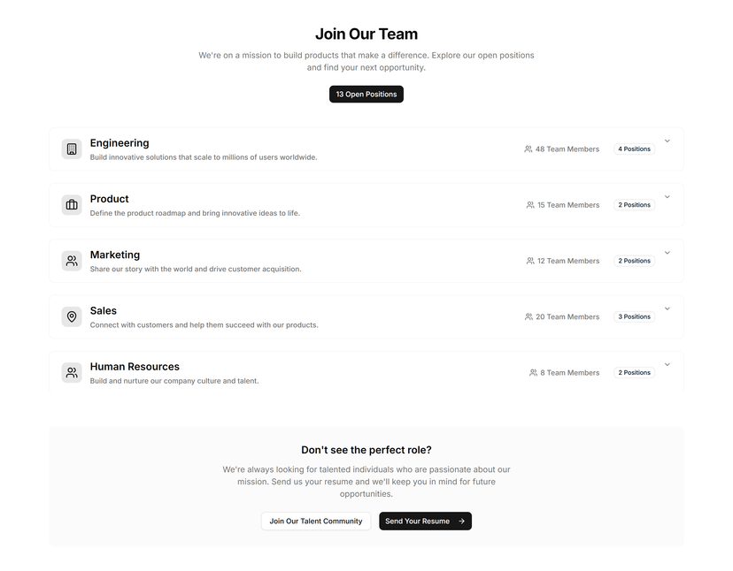 Department Positions