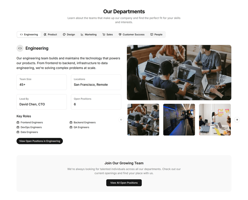 Department Showcase