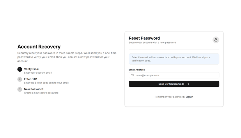 Email OTP Reset