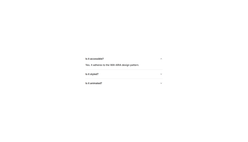Fade In Content Accordion