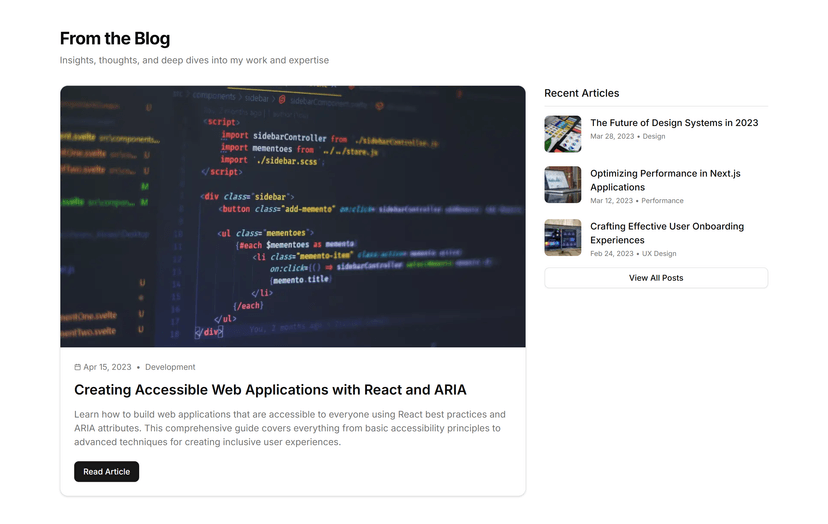 Featured Article List