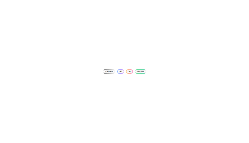 Gradient Border Badge