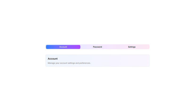 Gradient Tabs