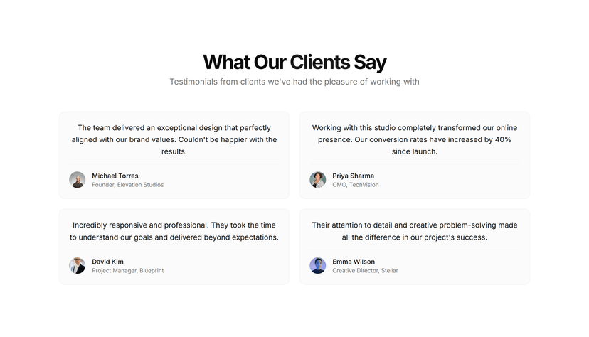 Grid Of Quotes