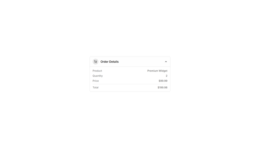 Icon Collapsible