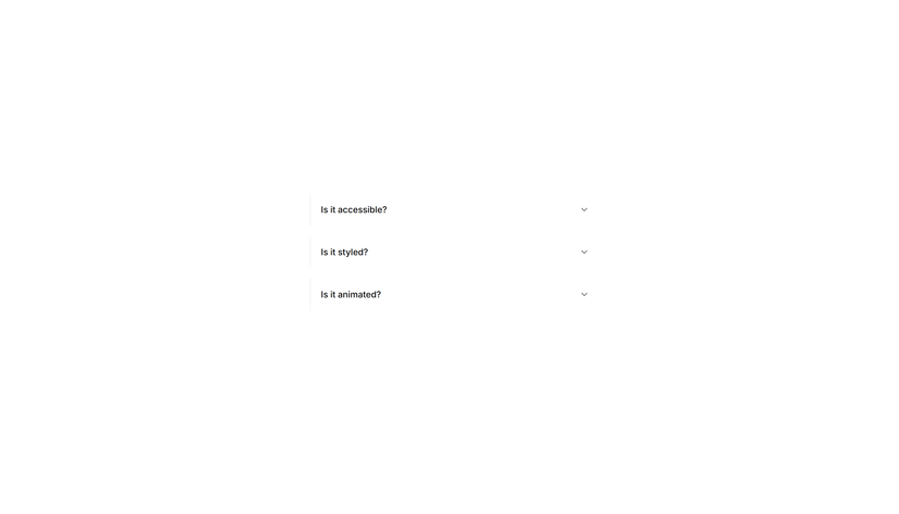 Minimal Line Accordion