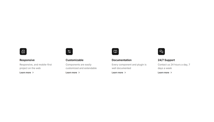 Solid Icon With Hover Effect