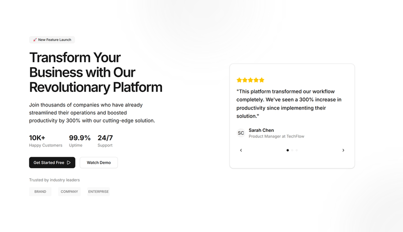 Testimonial Carousel