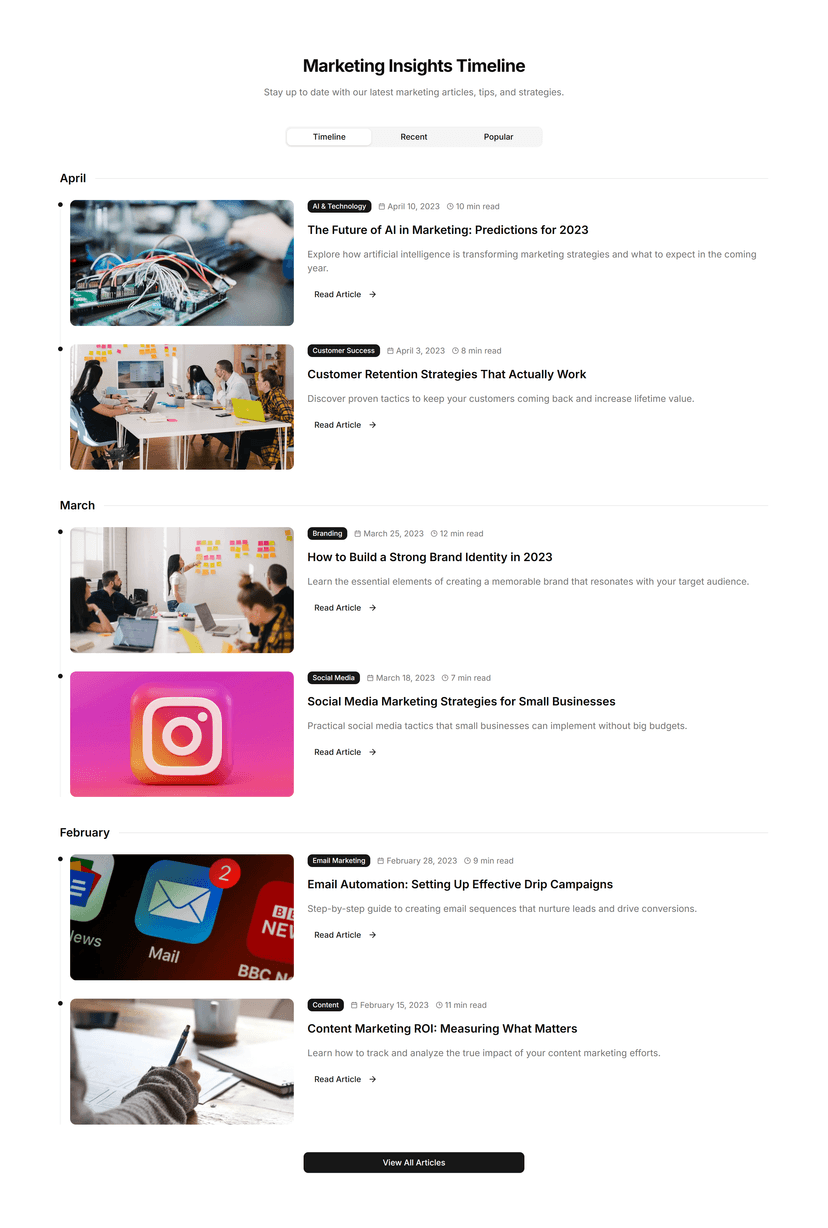 Timeline Blog