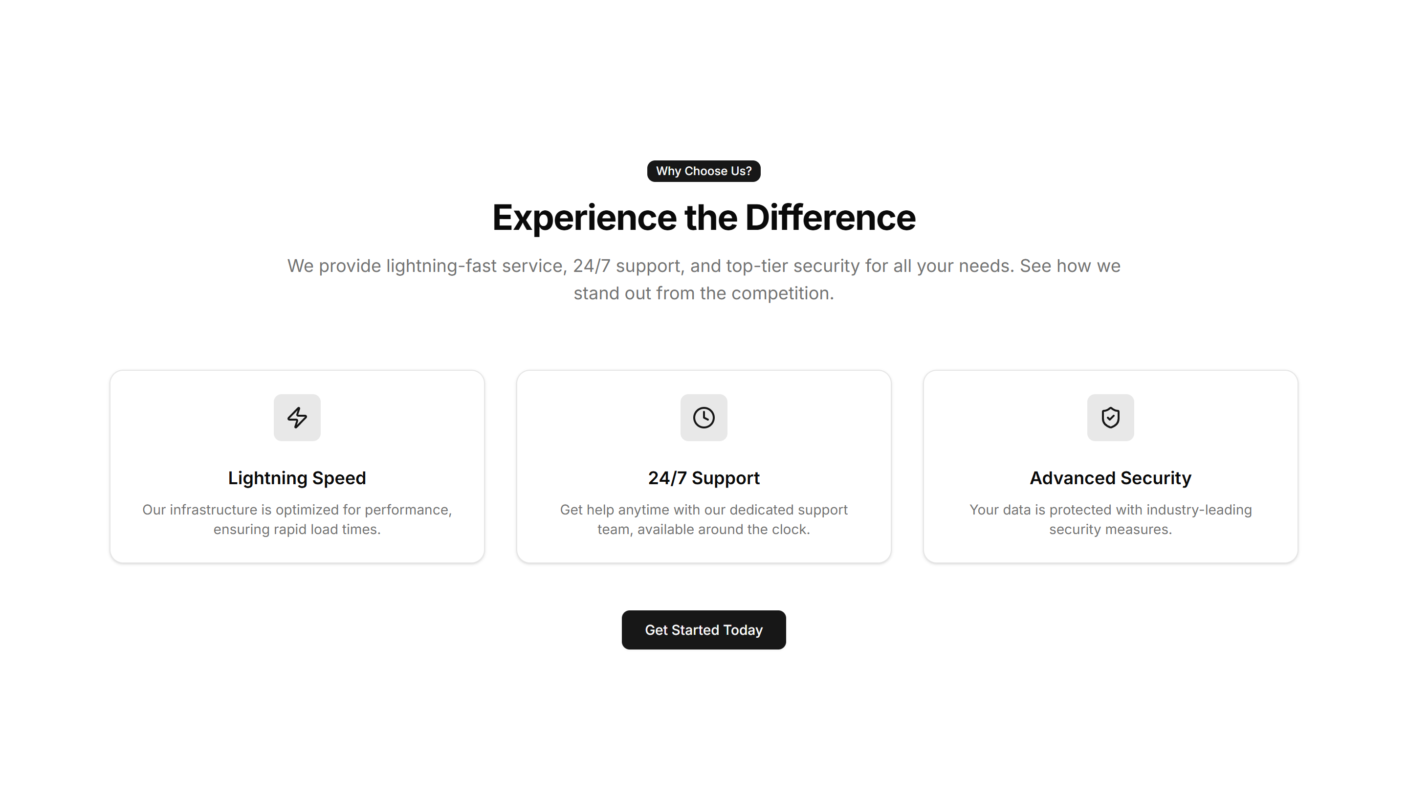 Ecommerce Promo Section: Centered Icon Promo | Shadcn UI Blocks