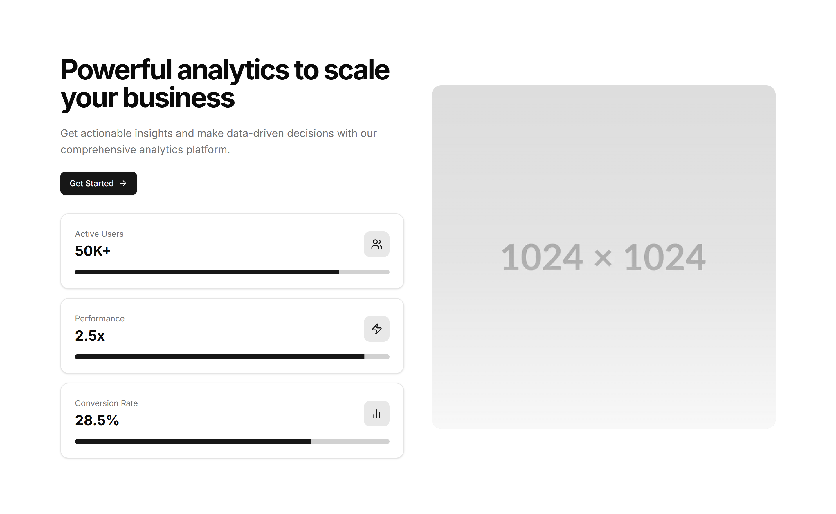 Website. Key Stats Block Marketing Feature Section: With Stats | Shadcn UI Blocks